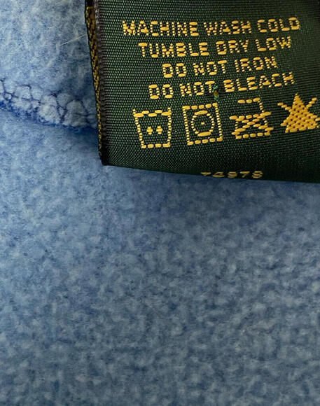 Cabelas Sweatshirt Womens Medium Blue Fleece 1/4 Zip Jacket - Picture 6 of 10